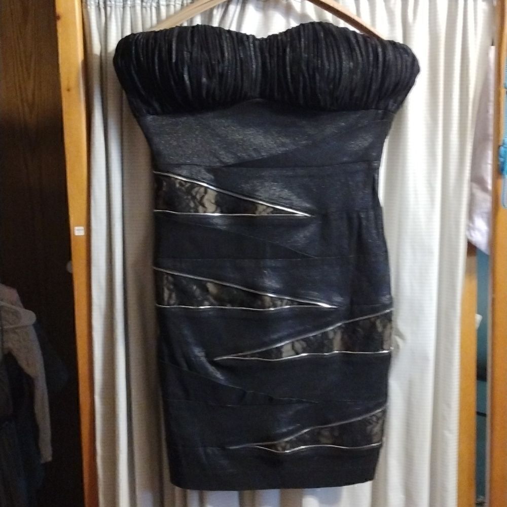 Vintage Entry strapless cocktail dress